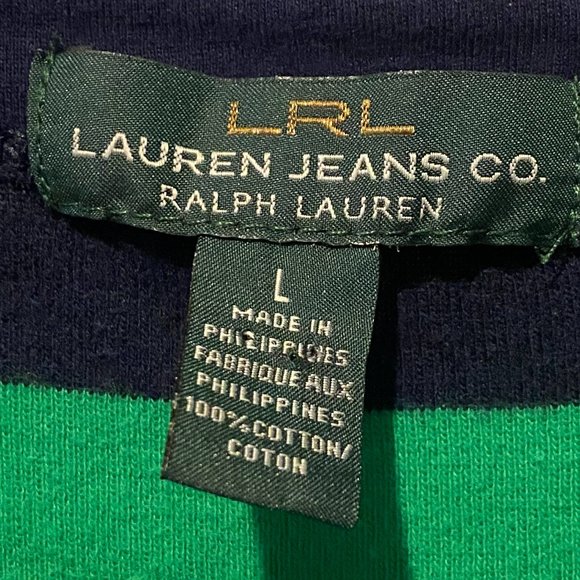 Lauren Ralph Lauren dropped waist stripped dress sz L - Picture 6 of 8